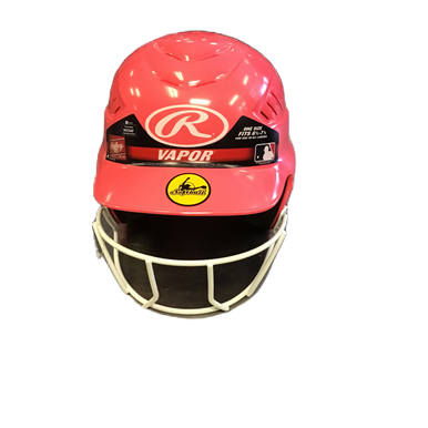 Used Rawlings RCFH Batting Helmet w/Mask Pink One Size 11730-S000065902