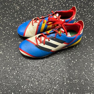 Used Adidas Soccer Turf Shoes Royal Blue And Red Junior 01 11849-S000027227