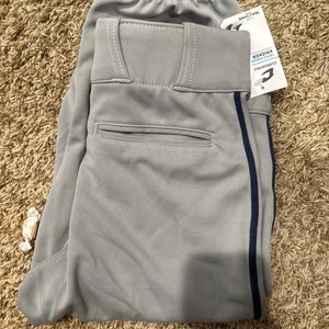 Gray Unisex Youth Large Champro Game Pants (New)