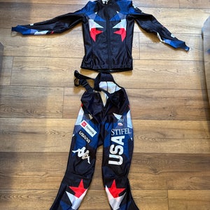USST Men's Large  2- Piece Ski Suit (Used) FIS Legal
