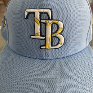 Blue Tampa Bay Rays Team Issued 7 1/4 New Era Hat (Used)