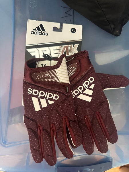 Red XL Adult Adidas Freak Gloves (New)