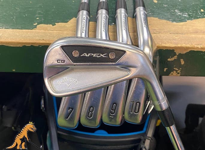 Used Callaway Apex CB Forged 24 Iron Set 6-PW Projext X 6.5 Steel Extra Stiff