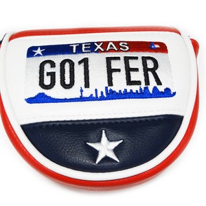 NEW PRG Texas Red/White/Blue Magnetic Mallet Putter Headcover