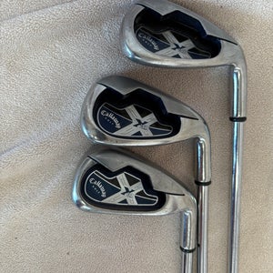 Men's Callaway X18R Right Handed Iron Set Uniflex Steel Shaft (Used)