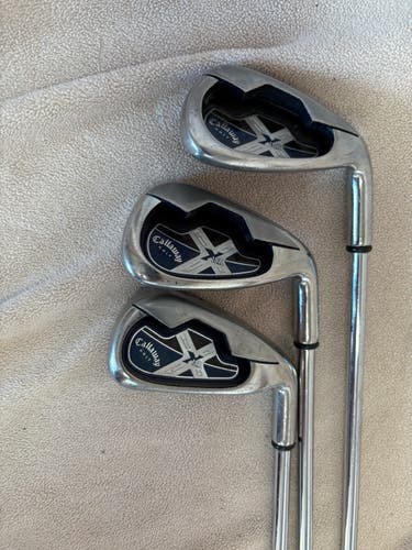 Men's Callaway X18R Right Handed Iron Set Uniflex Steel Shaft (Used)