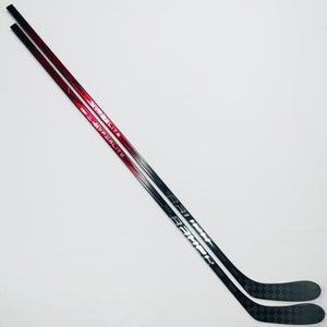 New 2 Pack Custom Red Bauer Vapor Hyperlite 2 Hockey Sticks-LH-P28-82 Flex- Grip W/ Corner Tactile