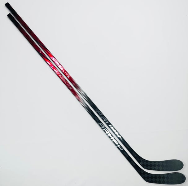 New 2 Pack Custom Red Bauer Vapor Hyperlite 2 Hockey Sticks-LH-P28-82 Flex- Grip W/ Corner Tactile