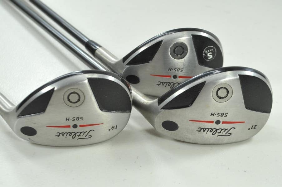 Titleist 585H 19*, 21*, 24* Hybrid Set RH Stiff/Regular Flex 