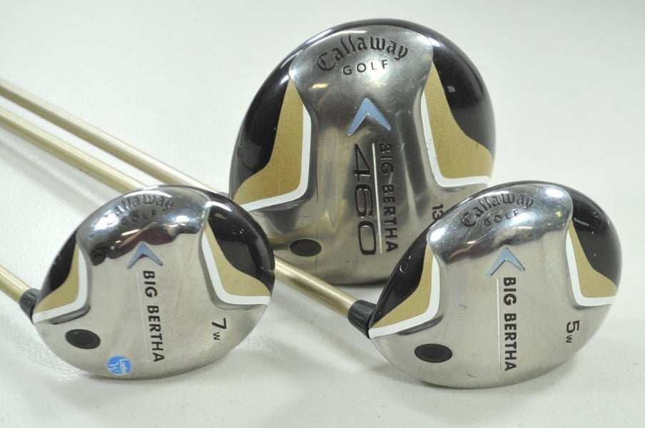 Callaway Big Bertha 460 2007 Ladies 13* HT Driver, 5 and 7 Woods Set RH # 199321