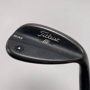 Titleist Vokey SM6 Jet Black Lob Wedge LW 58* 10 Bounce S-Grind Steel Mens RH