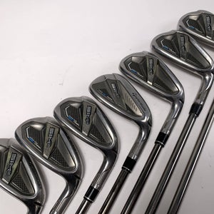TaylorMade SIM2 MAX OS Iron Set 5-PW+AW Recoil ESX 460 F2 Senior Graphite RH