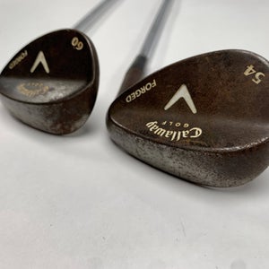 Callaway Forged Chrome Wedge Set 54* 60* Wedge Steel Mens RH