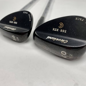 Cleveland 588 RTX 2.0 Black Satin Wedge Set 56* 14 | 60* 12 TT DG Wedge Mens RH