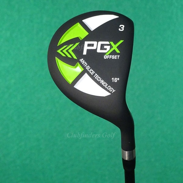 Pinemeadow Golf PGX Offset Fairway 16 3 Wood Factory Graphite Seniors w/ HC