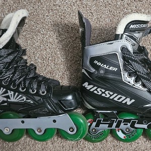 Mission Inhaler NLS4 Inline Skates Wide Width Size 5 (Used)