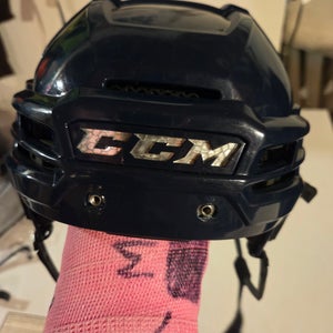 Medium CCM Super Tacks X Helmet with CCM fish bowl (Used)
