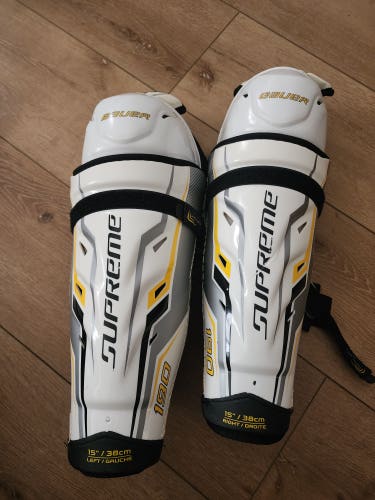 Senior Bauer Supreme 190 15" Shin Pads (Used)