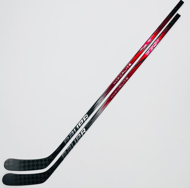 New 2 Pack Custom Red Bauer Vapor Hyperlite 2 Hockey Stick-RH-P92-65 Flex-Grip