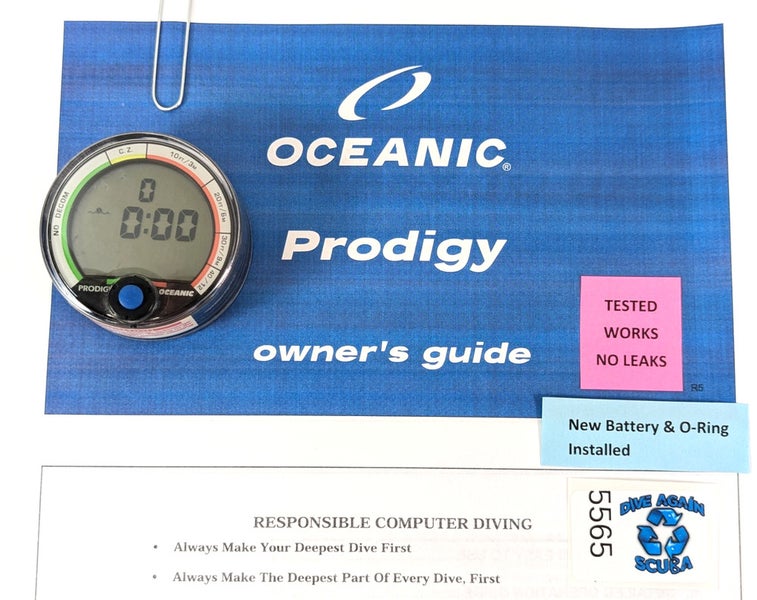 Oceanic Prodigy Scuba Dive Computer Puck Module with Manual                #5565