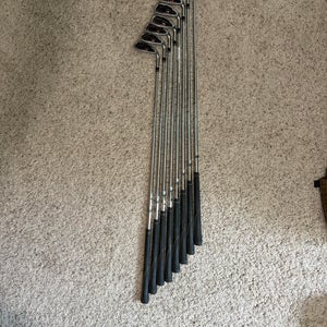 TaylorMade Burner Plus Right Handed Iron Set Stiff Flex 8 Pieces Steel Shaft (Used)