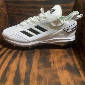 New Adidas Icon 7 Boost Baseball Metal Cleats White Black Mens Size 15 GX2803