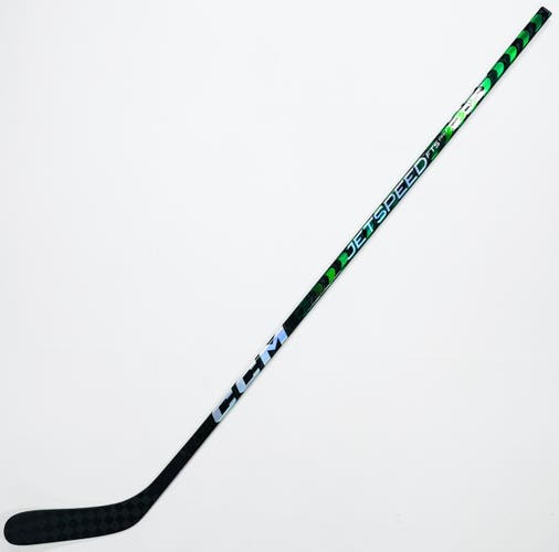 New Custom Green CCM Jetspeed FT5 Pro Hockey Stick-RH-65 Flex (Intermediate)-P88-Grip