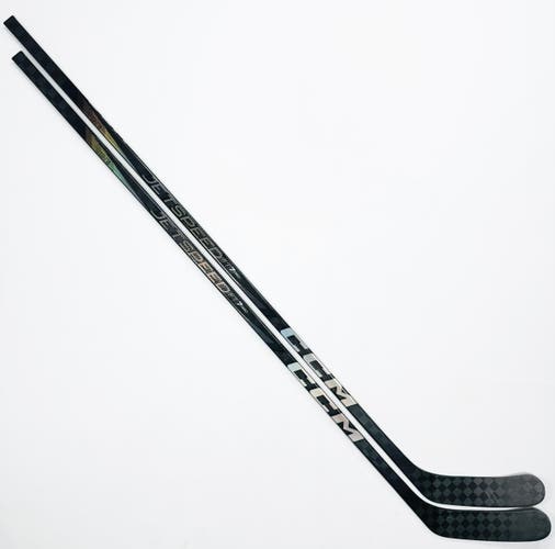 New 2 Pack Custom Black CCM Jetspeed FT7 Pro Hockey Stick-LH-80 Flex-P90M-Grip