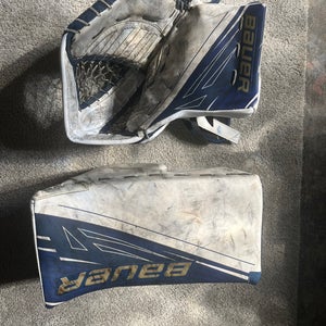 Bauer Supreme 1S Regular Pro Stock Blocker And Glove (Used)