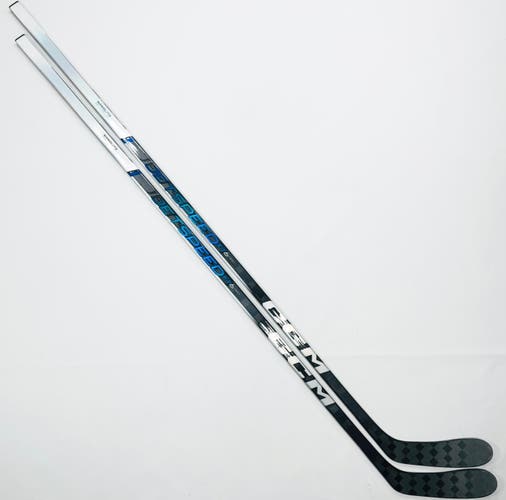 New 2 Pack Custom Blue CCM Jetspeed FT6 Pro Hockey Stick-LH-85 Flex-P28-Grip