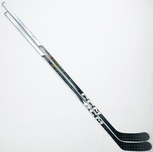 New 2 Pack Custom White CCM Jetspeed FT6 Pro Hockey Stick-LH-85 Flex-P28M-Grip W/ Tactile Corner