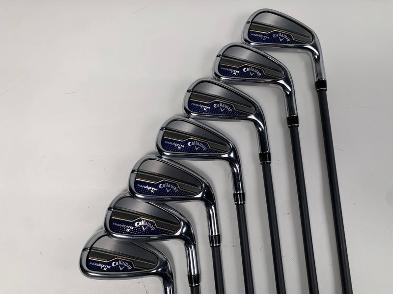 Callaway Paradym X Iron Set 4-PW Fujikura Pro 75 75g Stiff Graphite Mens RH