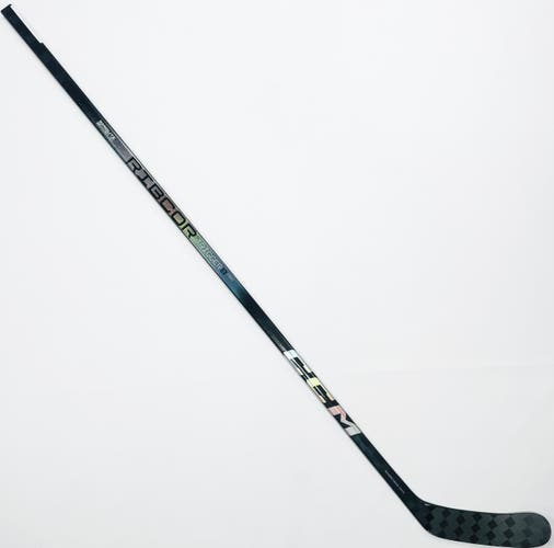New Custom Silver CCM Ribcore Trigger 8 Pro Hockey Stick-LH-95 Flex-P90M- Grip W/ Bubble Texture