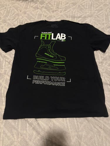 Bauer Hockey Short Sleeve Shirt Adult XL Black