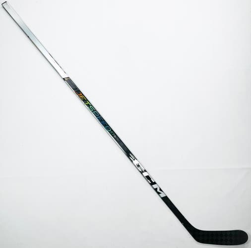 New Custom White CCM Jetspeed FT6 Pro Hockey Stick-LH-95 Flex-ZEGRAS Pro Curve-Grip