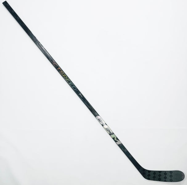New Custom Black CCM Jetspeed FT7 Pro Hockey Stick-LH-85 Flex-ZEGRAS Pro Curve-Grip