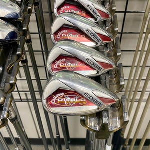 Used Callaway Diablo Edge Men's Right Iron Set 4i-aw Uniflex Steel Shaft 11506-s000246856