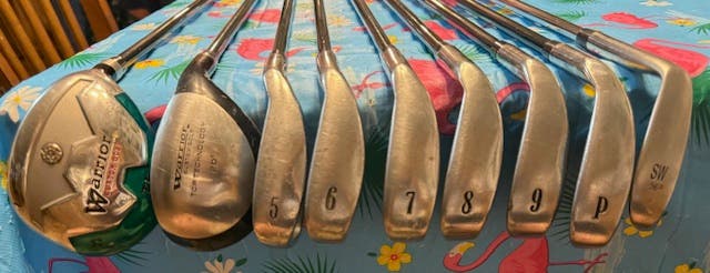 Men's RH Warrior Custom Golf Right Handed Iron Set Regular Flex Graphite/Steel Shaft (Used)