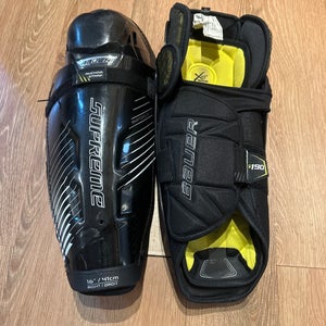 Senior Bauer Supreme S190 16" Shin Pads (Very Good Condition)