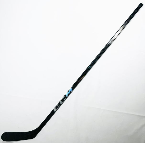 New Custom Black CCM Jetspeed FT7 Pro Hockey Stick-RH-75 Flex-ZEGRAS Pro Curve-Grip