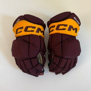 Used Maroon/Gold Senior CCM HGPJSPP 15" Pro Stock Gloves