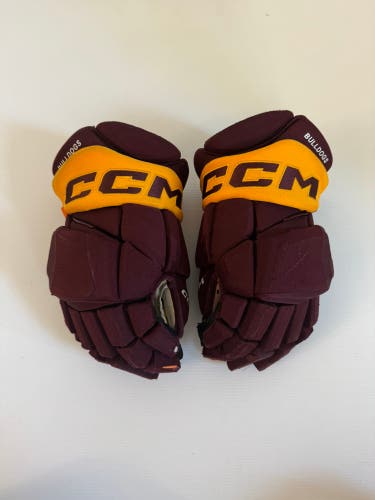 Used Maroon/Gold Senior CCM HGPJSPP 15" Pro Stock Gloves