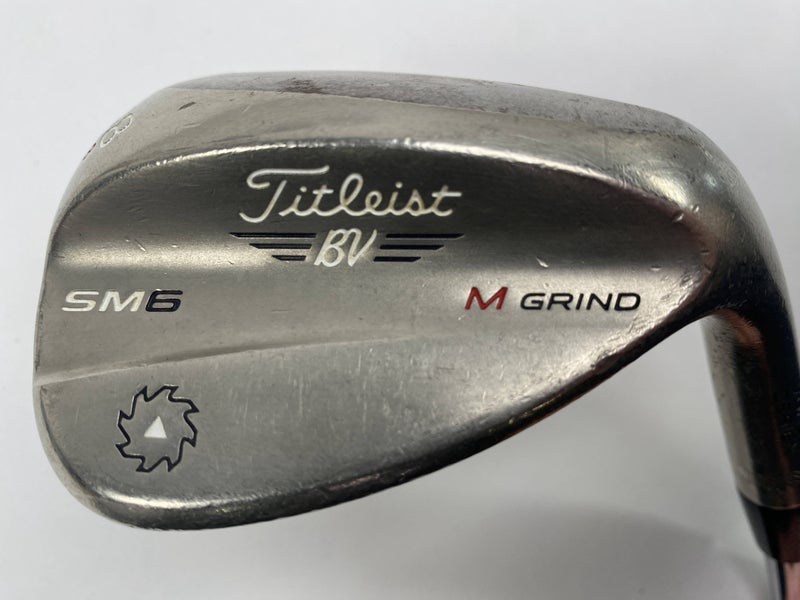 Titleist Vokey SM6 Steel Grey Wedge 58* 8 Bounce M-Grind Wedge Steel Mens RH
