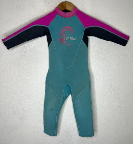 O'Neill Girls Toddler Childs Full Wetsuit Kids Size 2
