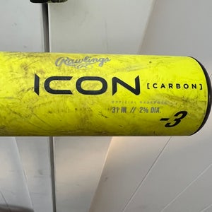 2024 Rawlings BBCOR Certified Bat (-3)  28 oz 31" (Used)