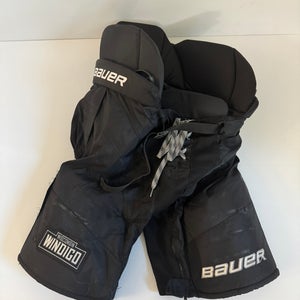 Used Black Pro Stock Senior Medium Bauer Nexus Custom Pro Hockey Pants