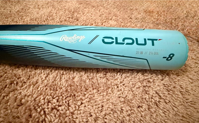 2024 Rawlings Clout AI Alloy USSSA Certified Bat (-8) 23 oz 31" (Used)