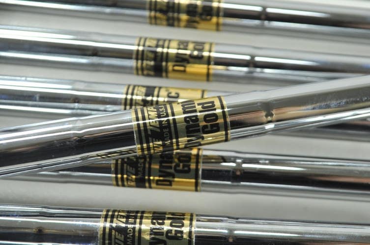 True Temper Dynamic Gold R300 Regular Flex Iron Shaft Set .370 Steel 8pc #198067