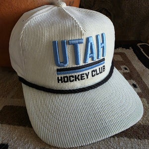 Utah Mammoth Hockey Club Ivory New Era Corduroy Snapback Hat NEW
