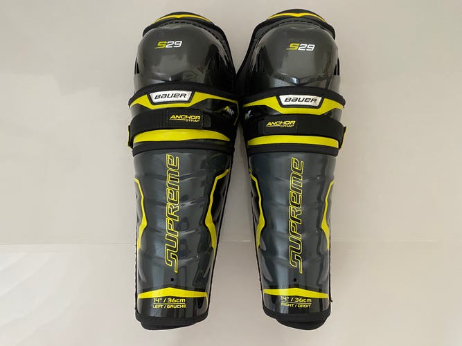 Senior Bauer Supreme S29 Hockey Shin Pads 14” guards